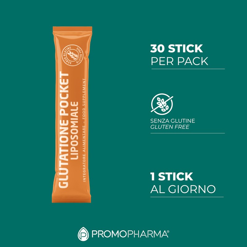 Glutatione Pocket - Integratore Antiossidante Liposomiale – Azione Detox e