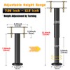 Wlrrcwdttc 4 Pcs Adjustable Height Bed Support Legs 7.08-12.6 inch,