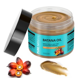 100% Pure Raw Batana Oil for Hair Care Batana Oil from Honduras Repair Hair Unrefined and Organic Hair Oil Natural Batana Hair Masks for All Hairs Tpyes in Men & Women (4.23OZ)