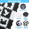 Foam Play Mat for Kids，25Pcs Square Interlocking Puzzle Floor Mat，Baby