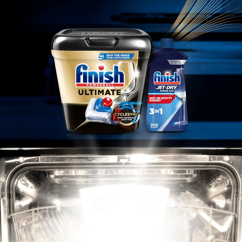 Finish Ultimate Dishwasher Pods, No Pre-Rinse Dishwasher Detergent Soap Removes