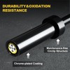 POWER GUIDANCE Chrome Olympic Barbell Bar, Weight Bar for lifting,