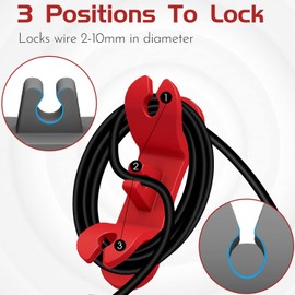 Organizador de cables para electrodomésticos, paquete de 3 unidades patentado mejorado, soporte de envoltura de cordón enrollador de cuerda enrollador en mezclador de cocina, licuadora, cafetera, olla de presión, freidora de aire (multicolor)