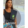 CybGene Embroidered Pickleball Towel, Funny Gift for Pickleball Lovers, 16"x
