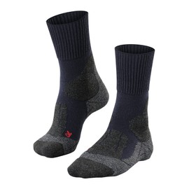 FALKE Women's TK1 Adventure Hiking Socks, Wool, Black, Blue, Many Other Colours, Thick, Reinforced Trekking Socks, Thermal Socks without Pattern, with Strong Padding, Long and Warm for Hiking, 1 Pair