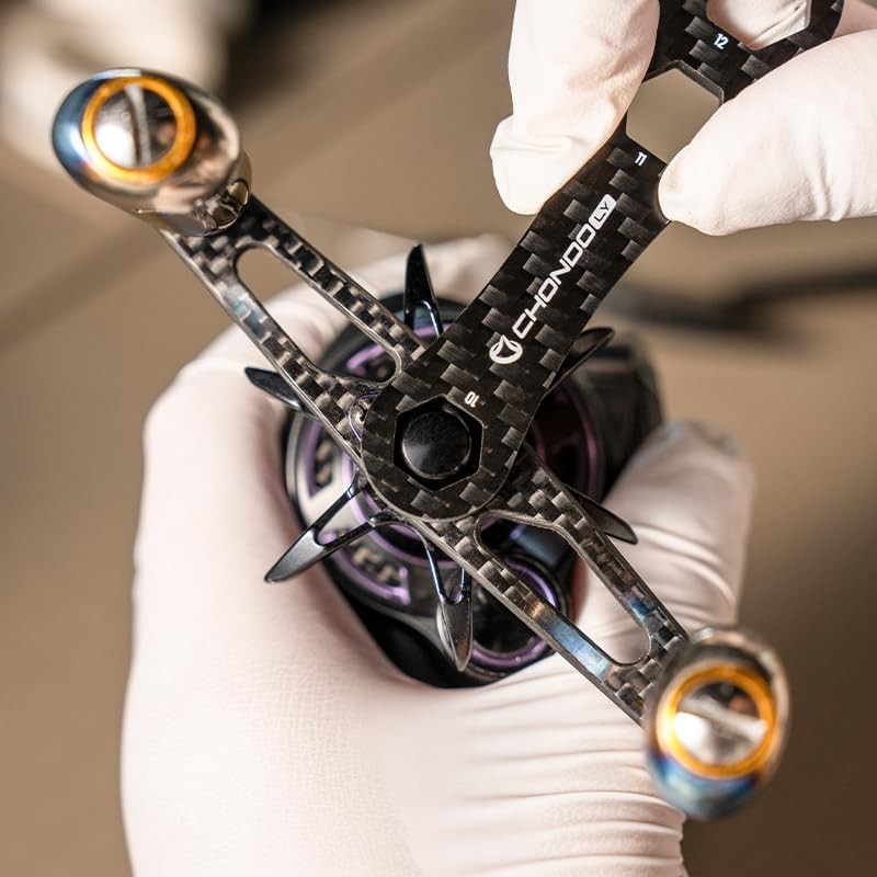 『PYL』Carbon Fiber Hex Wrench Lightweight Design High Rigidity Reel Tool
