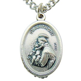 Westman Works Saint Anthony Medal Pendant on an Endless Stainless Steel Chain