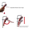 Ratcheting Table Clamp, Quick Ratchet Track Saw Guide Rail Clamp,