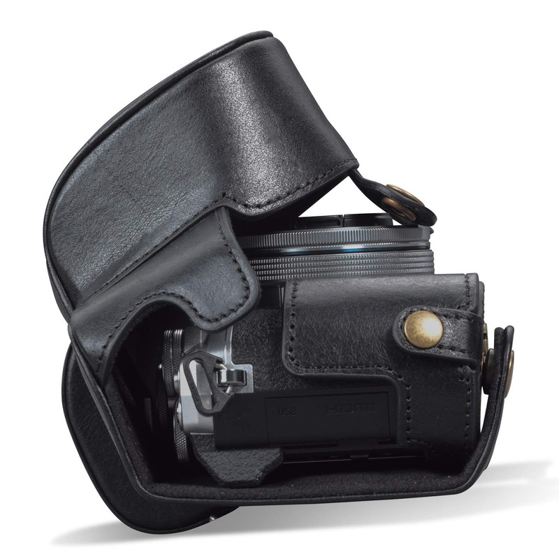 MegaGear MG1932 Ever Ready Genuine Leather Camera Case compatible with