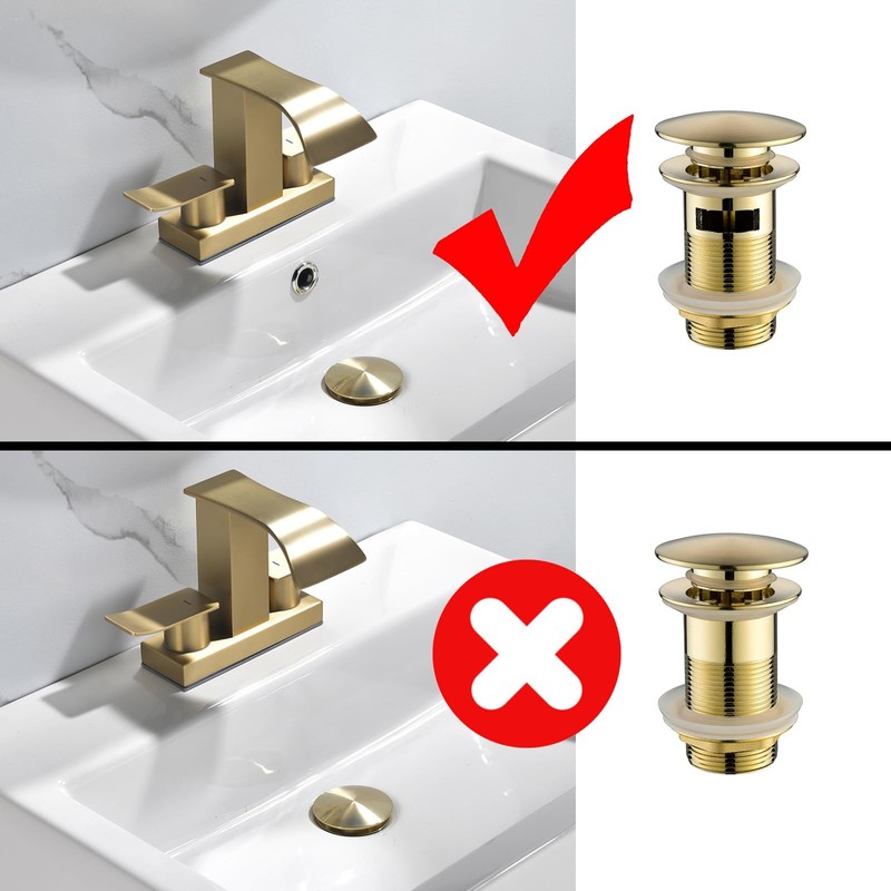 Heixutas Thickened Brass P Trap Set: 1-1/4 P Trap with