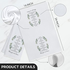 Koesus Gifts for Family Kitchen Towels, House Warming Gifts New Home Hand Towels for Bathroom Decor, Home Gift for Women Men Dish Tea Towels for Kitchen, 16x24 Inch