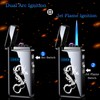 Dragon Arc Lighter - Jet Flame Torch, 2-in-1 USB Rechargeable