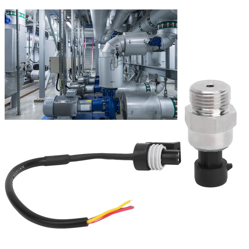 HK2011 G1/2in Water Air Oil Pressure Sensor Transmitter Transducer DC12V