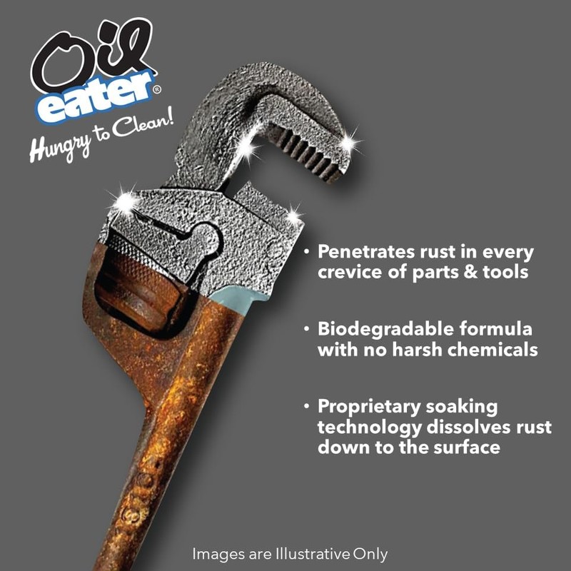 Oil Eater Overnight Rust Remover - Safe & Easy Soak