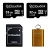 Cloudisk - Paquete de 2 tarjetas micro SD de 32