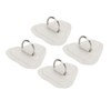 4 Pcs D Ring Patch Stainless Steel D Ring Pad