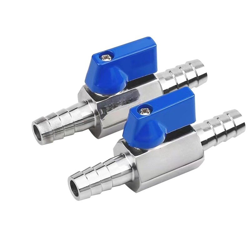 BesNPT Stainless Steel Shut Off Valve 3/8" Hose Barb Ball