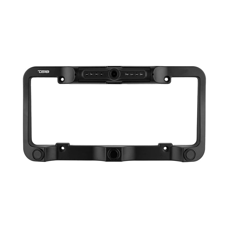 DS18 RCS2IN1LP-BK Reverse Camera and Backup Buzzer for License Plate,