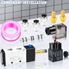 ERGAOBOY 1/4 BSP 220V Pilot Controlled Electric Solenoid Valve with