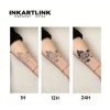INKARTLINK Beach Waves INKARTLINK Temporary Tattoo Tattoos Great Wave Kanagawa