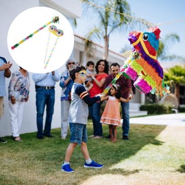 Cabilock 1 Set Pinata Birthday Party Mexican Party Game Supplies Party Noisemakers Christmas Party Piñata Stick Eye Mask Boys Girl Paper Birthday Party Supplies