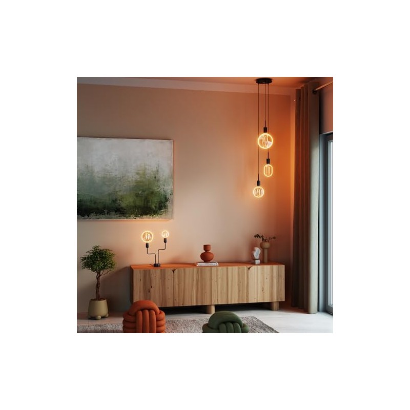 OSRAM Vintage 1906 Globe 80 Filament O Lamp, 4W, 220lm,