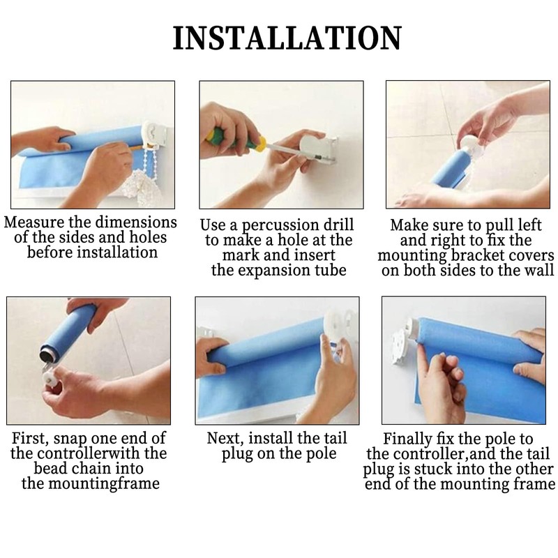 NICOLA Roller Blind Brackets, 32mm Roller Blind Fittings Kit, Universal