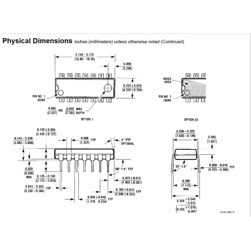 Bridgold 10pcs CD4001BE CD4001 4001 Quad 2-Input NOR Buffered B