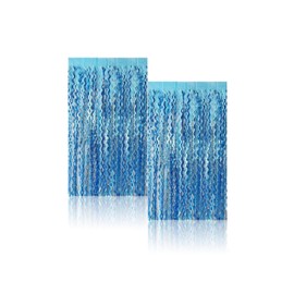 Sparkle Aluminum Film Wavy Foil Fringe Curtain - for Parties, Weddings, Birthdays, Graduations, Photo Booth Props, Event Decor, Adds Glamorous Backdrop, Easy to Hang,Size：78.7inx39.3in