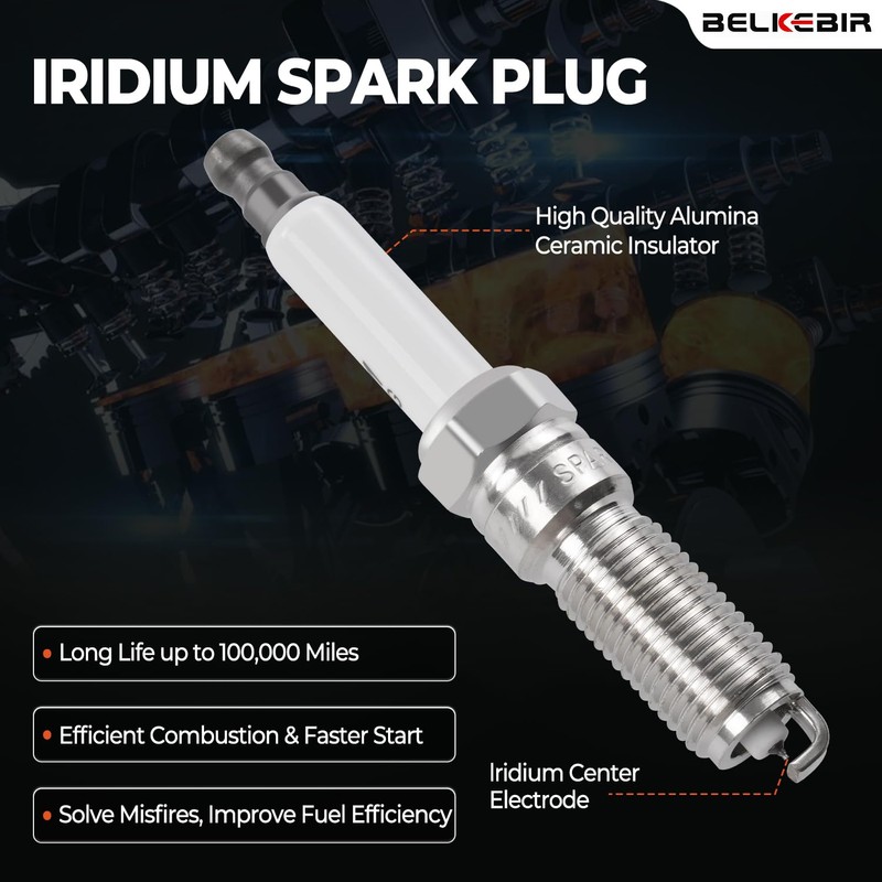 Set of 4 Ignition Coil Packs & Iridium Spark Plugs