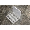 SE 14 Compartment Translucent Plastic Storage Container with Adjustable Sections