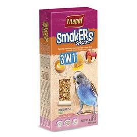 A&E Cage Co. SmaKers Treat Sticks for Parakeet- 3-in-1 Flavor (Egg, Honey & Fruit)