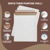 100 Pack 12.75x15 Inches Rigid Mailers – Self Adhesive White