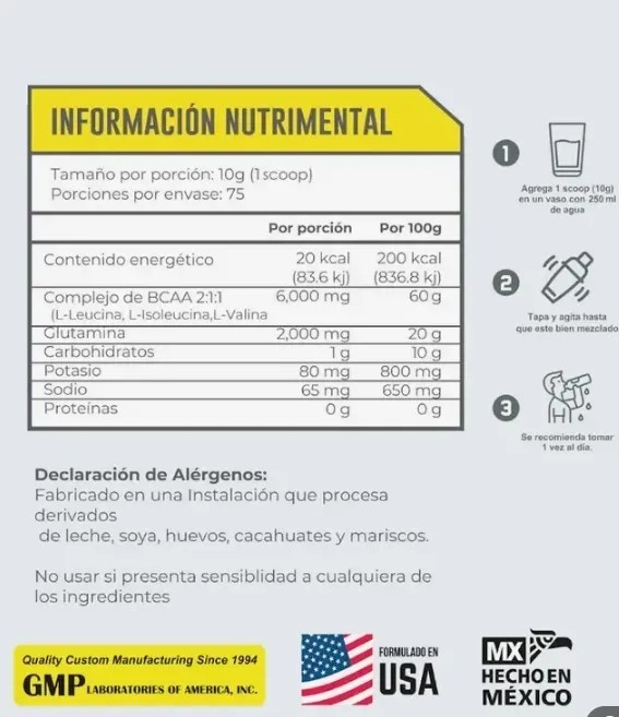 Bcaa Glutamina 43.21 Supplements Mango Crush 750g