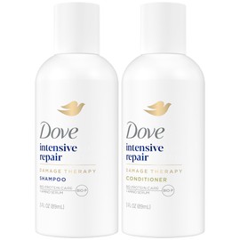 Dove Set De Champú Y Acondicionador Travel Essentials  Reparación Intensiva Nutritive Solutions Para Cabello Dañado, 85 Ml Cada Uno