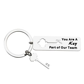 YangQian Coworker Leaving Gifts for Women Men: You Are A Key Part of Our Team Keychain Engraved