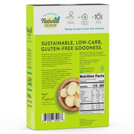 Natural Heaven Hearts of Palm Mediterranean Rice, Ready & Seasoned 6-Pack – Prepared Meals, New Delicious Recipe, Vegan Food, 9 Oz Pouches