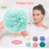 6 Stück Masche SchäumendDuschschwamm Körper, DuschschwäMme Weich Langlebig, Netz-Pouf Loofah,