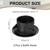 PATIKIL 4 Inch Round Air Vent Cover, 2 Pack Soffit