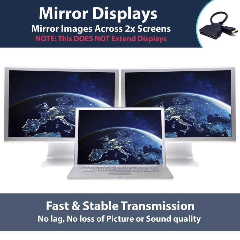 Pipestation HDMI Splitter 1 in 2 Out - HDMI Switch