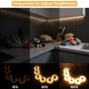 LRGBST 12V Warmwhite COB LED Strip Light, 6 Pcs 2M/6.56ft