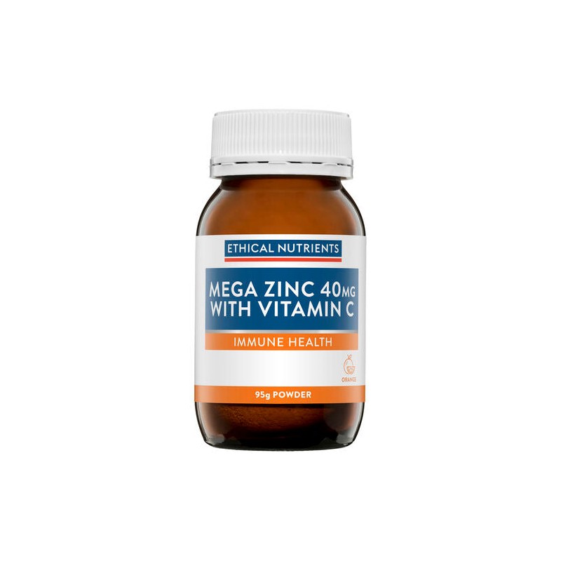Ethical Nutrients Mega Zinc Powder 40mg (Orange)95G