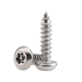 BOZONLI M4.8 Wood Screws, Tapping Screws, Torx Pan Head Self-Tapping Screws, Anti-Theft Screws with Post Core, M4.8 x 32 mm, Pack of 20