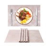 ASYOUWISH Set of 6 PVC Kitchen Table Place Mats, Non-Slip