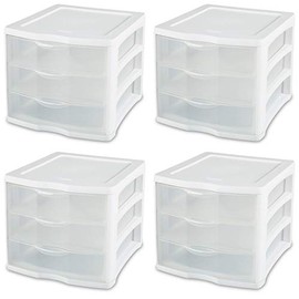Sterilite 9.625 in. H x 11 in. W x 13.5 in. D Stackable Drawer Organizer