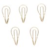 50Pcs Metal Pen Clips Multifunction Strong Clamping Force Electroplated Pen