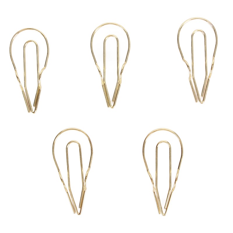 50Pcs Metal Pen Clips Multifunction Strong Clamping Force Electroplated Pen