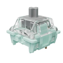 Gateron Jade 3.0 Silver Switches for Mechanical Gaming Keyboard,3-Pin 45gf Linear/Pre Lubed Double-Stage Spring Switch（Silver,72pcs）