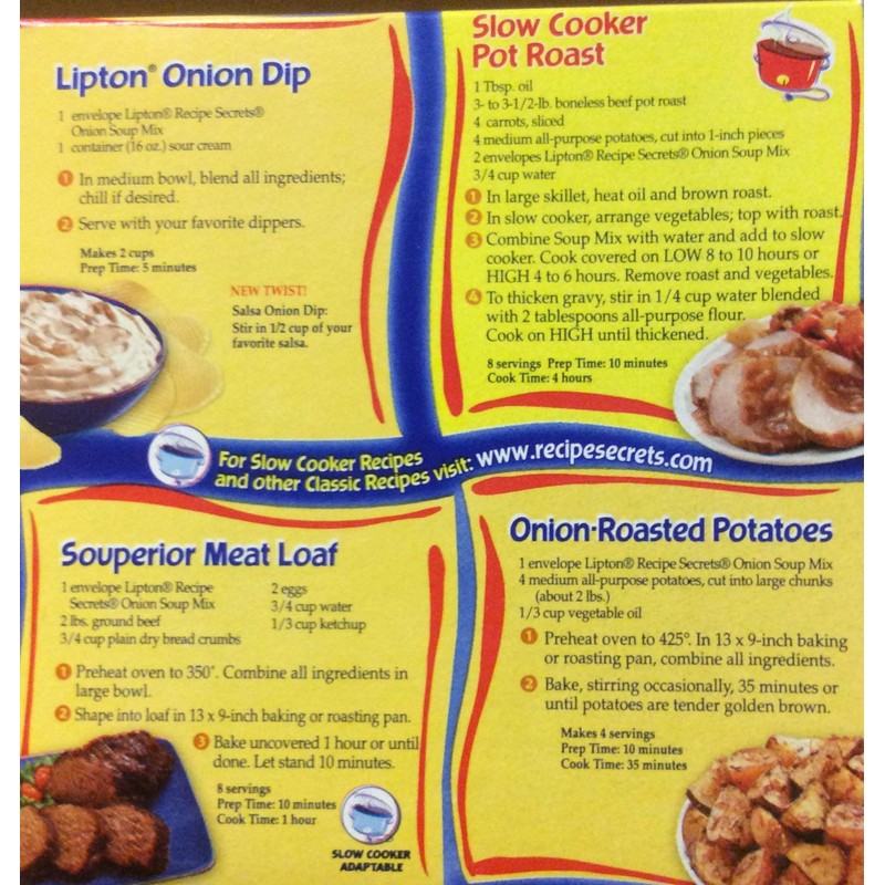 Lipton ONION RECIPE Soup & Dip Mix 2oz (15 Boxes)