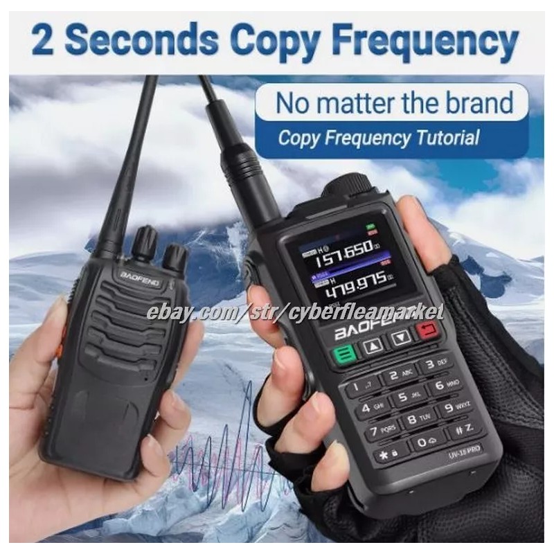 BaoFeng UV18 Pro Max GPS Air Band Walkie Talkie NOAA